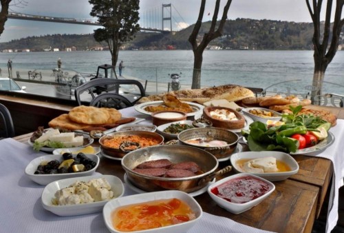 Petit déjeuner à Istanbul
