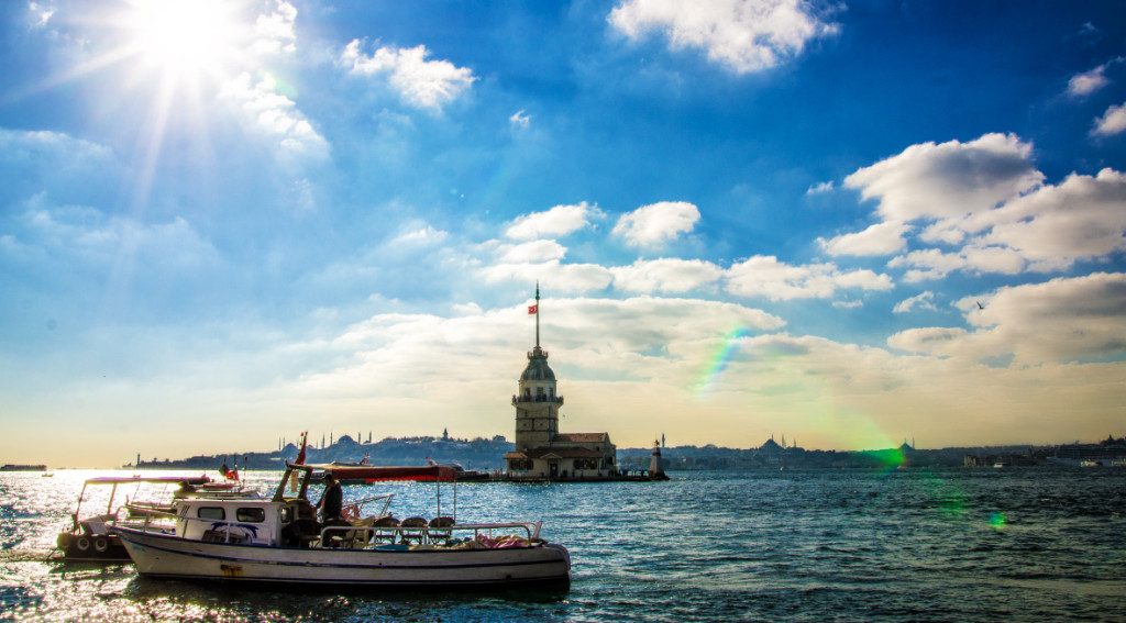 La Tour De Léandre Le Bosphore Istanbul, la promenade sur le Bosphore
